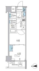 プライマル門前仲町の物件間取画像